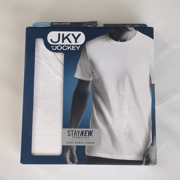 Jockey | Shirts | Jky By Jockey Staynew Technology Crew Neck T Shirt Sz Med  0 Cotton 3 Ct | Poshmark